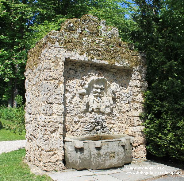 Bayreuth Eremitage - Brunnen a Ruinentheater